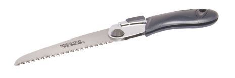Ножовка садовая складная 280 мм лезвие 130 мм 7TPI каленый зуб 3-D заточка MASTERTOOL 14-6020