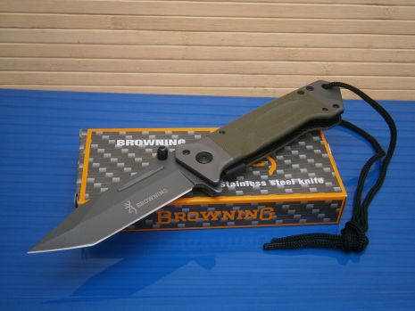 Ніж складань Browning АК 713 US Tanto оливковий 22 см