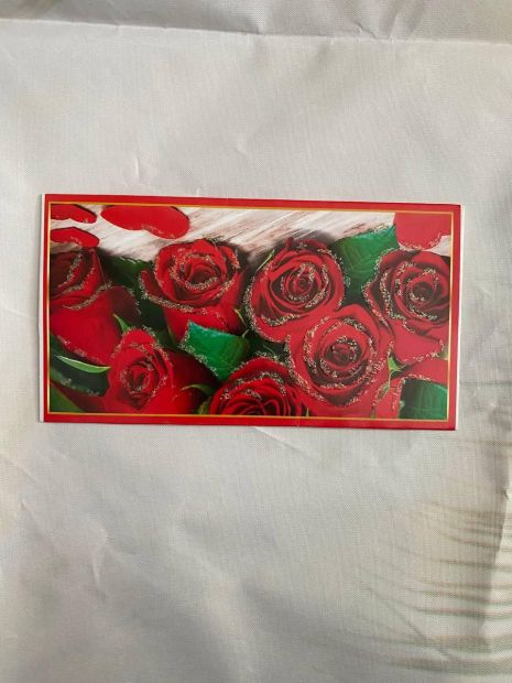 Вітальний конверт для грошей Рози Уцінка