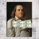 Картина на холсте "Портрет Бенджамина Франклина" печать 40х40см