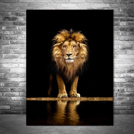 Картина на холсте "Король Лев" печать 40х40см