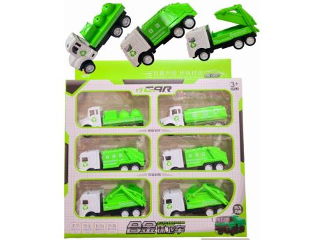 Машинки Спецтранспорт Набір 6 шт метал зелені
