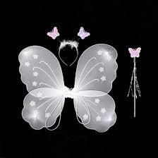 Костюм «Метелик» 3 предмети білий, крила феї Уцінка