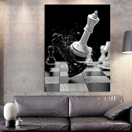 Картина на полотні "Шахмати" друк 50х70см