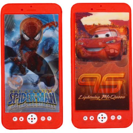 Музична іграшка "Мобільний телефон" Спайдермен та Тачки в наявності