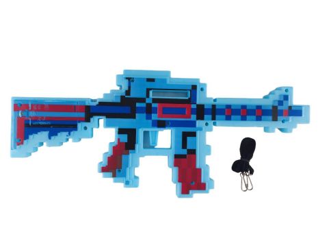 Іграшковий автомат зі звуковими та світловими ефектами Майнкрафт Блакитний
