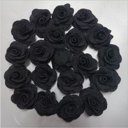Розы из фоамирана 3,5 см черные
