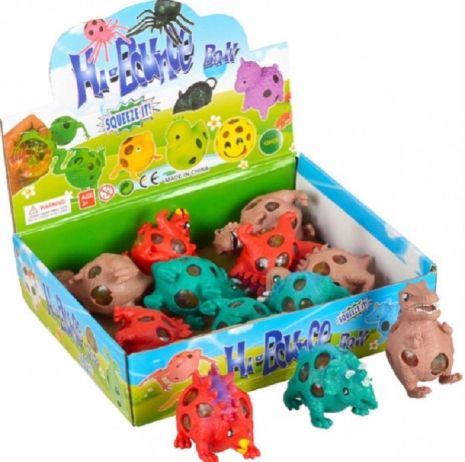 Іграшка Антистрес Динозавр (з кульками всередині)