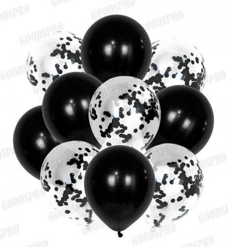 Набор шариков «PARTY BALLOON» 10 шт черные
