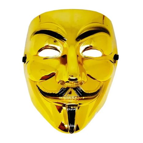 Маска Гая Фокса (Анонимус) золото