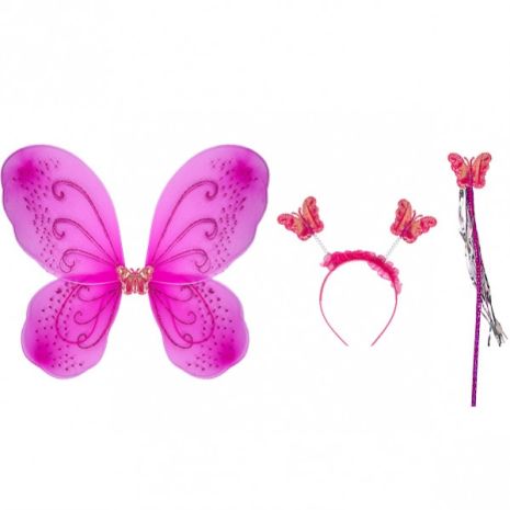 Костюм «Метелик» 3 предмети однотонний темно-рожевий