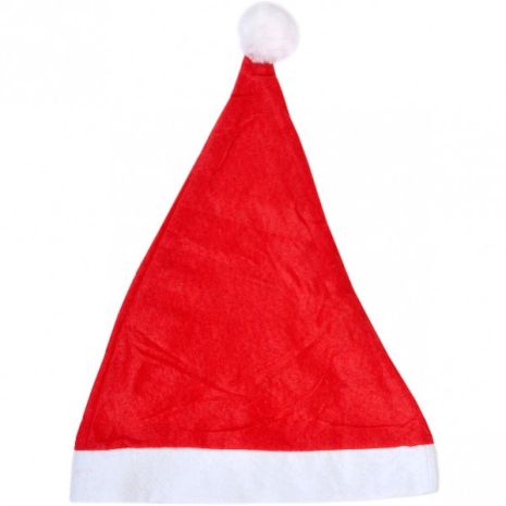 Колпак шапка Деда Мороза, Санта Клауса красный универсальный