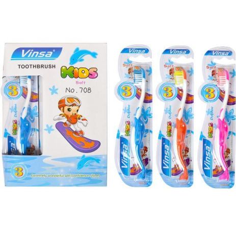 Зубна щітка Vinsa Soft кольорова дитяча