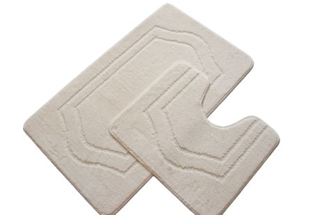 Набір килимків у ванну та туалет Vonaldi 100*60 см та 50*60 см cream 00166