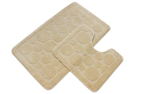 Набір килимків у ванну та туалет Vonaldi 80*50 см та 40*50 см beige 00185/s