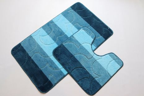 Набір килимків у ванну та туалет Vonaldi Multicolor 100*60 см та 50*60 см 02218