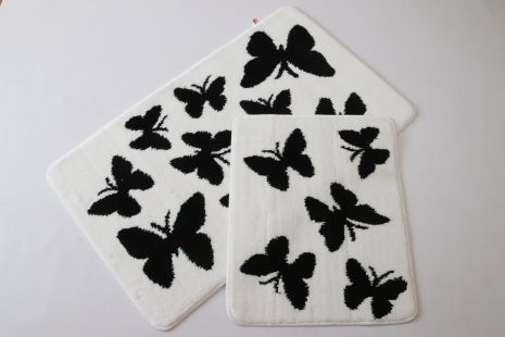 Набір килимків для ванної Millennium Vonaldi 100x60 см + 50x60 см Butterfly