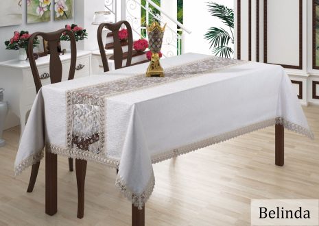 Скатертина тканинна на стіл 160x220 см Belinda