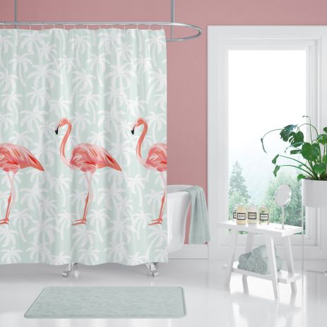 Штора для ванної Flamingos Tropic 180x200 cм