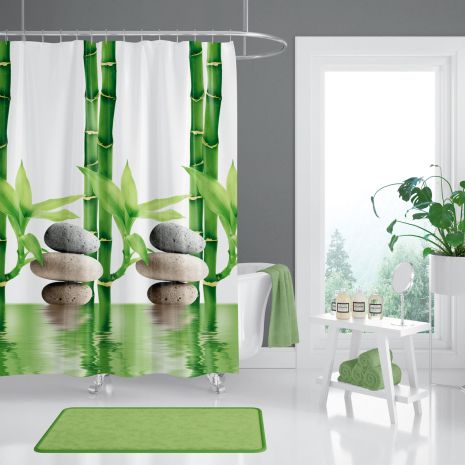Штора для ванної широка 240x200 см Bamboo Tropik