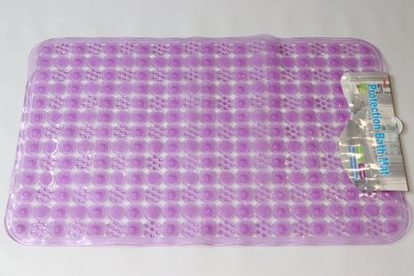 Антискользящий коврик на дно ванной большого размера (78*49 см) Фиолетовый