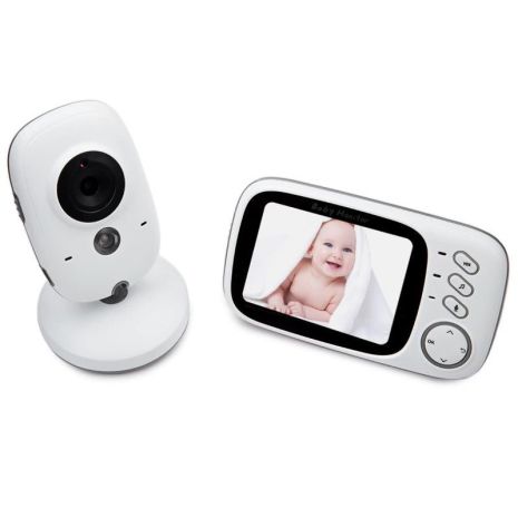 Відеоняня Baby Monitor VB603 із зворотним зв'язком, бездротова, HD720P, 3.2" дисплей, датчик температури