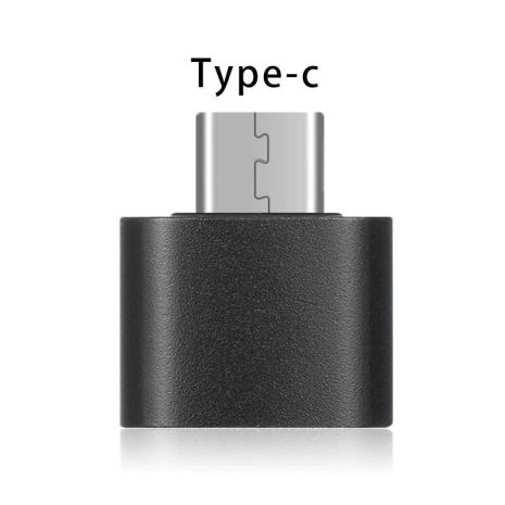 Перехідник OTG USB – USB Type-C, чорний