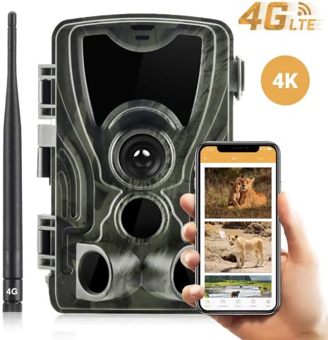 Фотопастка 4G камера для полювання з передачею 4K відео на смартфон Suntek HC-801Pro, 30мп фото