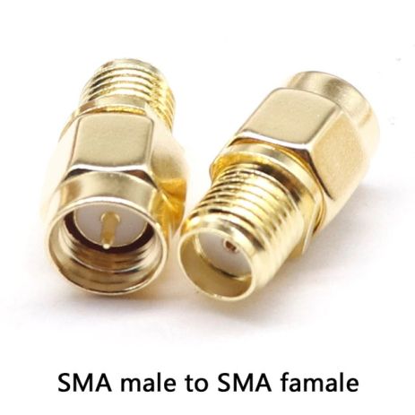 SMA перехідник з SMA male на SMA female зі штирком з 1-ї сторони