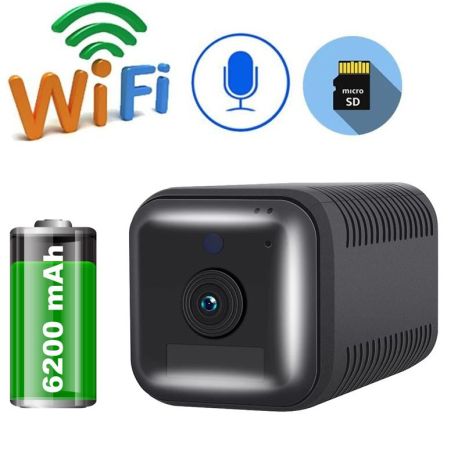 Мини камера wifi беспроводная с большим аккумулятором 6200 мАч ESCAM G18, FullHD 1080P, датчик движения