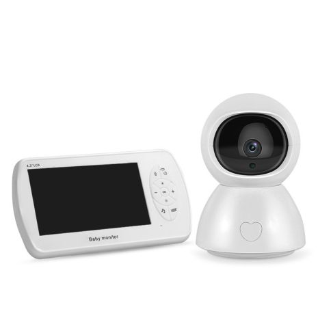 Відеоняня baby monitor бездротова з великим 5" дюймовим монітором INQMEGA BM288, датчик температури, підсвічування, запис відео