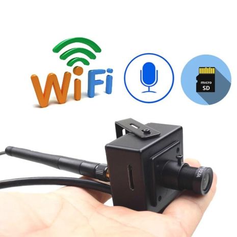 Міні wifi камера з датчиком руху та мікрофоном Jienuo 407SW, 2 мегапікселі HD1080P, металева