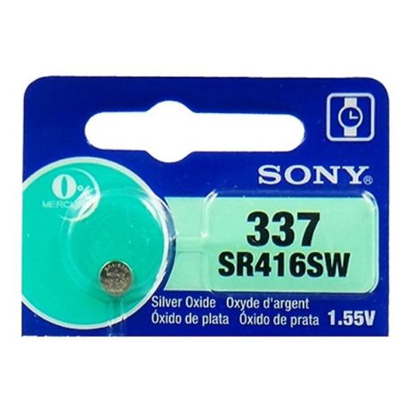 Батарейка для мікронавушника Sony 337/SR416SW, 1,55v