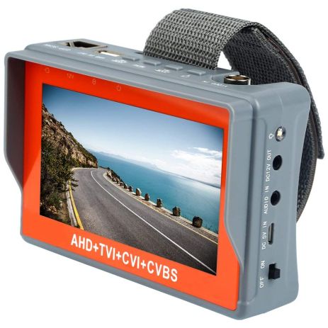 Портативний монітор для налаштування камер відеоспостереження Pomiacam IV7W, 5Мп, AHD+TVI+CVI+CVBS