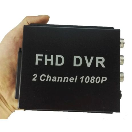 AHD відеореєстратор на 2 камери Pomiacam MDVR для таксі, автобусів, вантажівок, 2 Мп, Full HD 1080P, SD до 128 Гб, пульт ДК