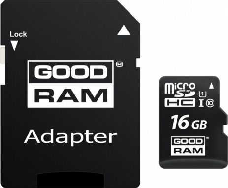 Карта пам'яті microSDHC 16GB UHS-I class 10 + adapter