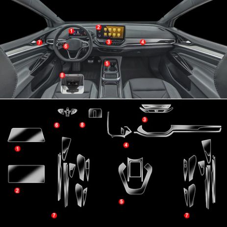 Комплект захисних плівок в салон Volkswagen VW ID.4 Crozz