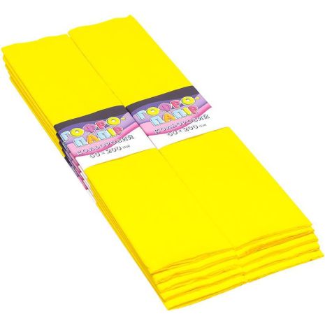 Гофрований папір жовтого кольору