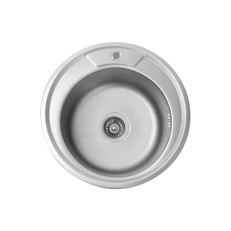 Кухонна мийка із нержавіючої сталі Platinum САТИН 490 (0,8/180 мм)