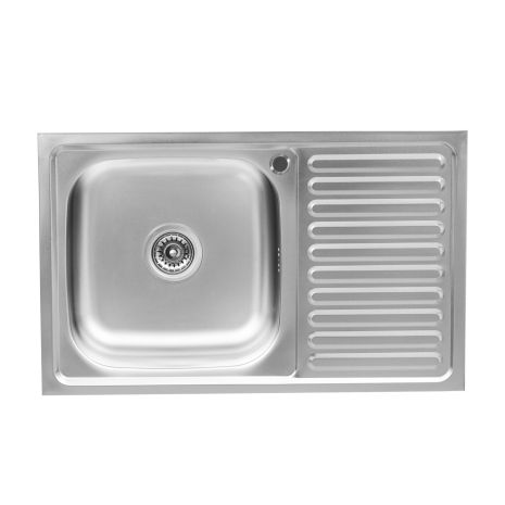 Кухонна мийка із нержавіючої сталі Platinum САТИН 8050 L (0,5/160 мм)