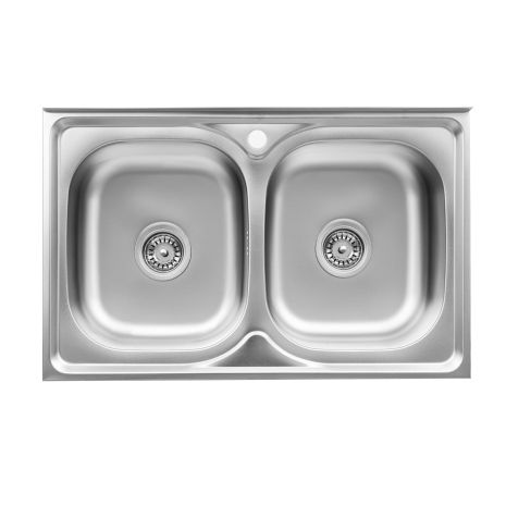 Кухонна мийка із нержавіючої сталі Platinum САТИН 8050D (0,7/180 мм)