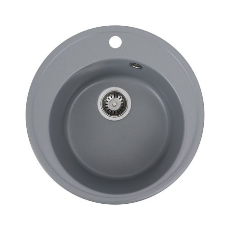 Гранітне миття для кухні Platinum 510 YARA глянець Сірий металік
