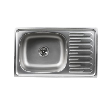 Кухонна мийка із нержавіючої сталі Platinum САТИН 7645 (0,8/180 мм)