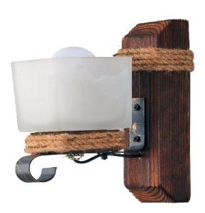 Бра деревянное производство Sirius S7027 / 1 темный обжиг на 1 плафон
