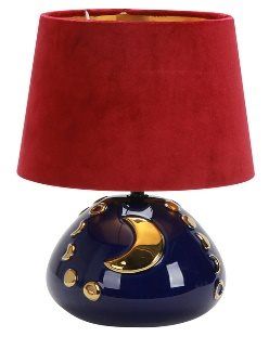 Настільна лампа Sirius F 4518-Red з абажуром