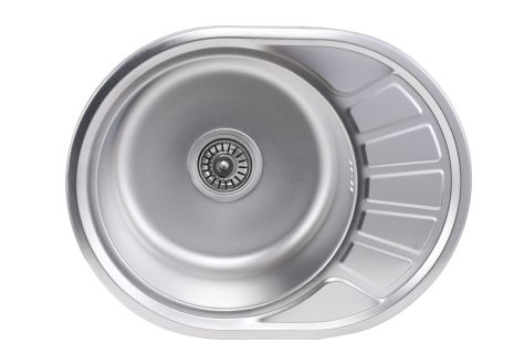 Кухонная мойка из нержавеющей стали Platinum САТИН 5745 (0,6/170 мм)