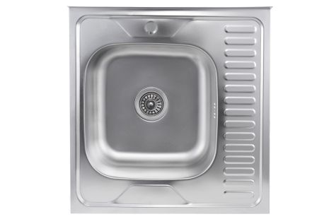 Кухонна мийка із нержавіючої сталі Platinum САТИН 6060 L (0,7/160 мм)