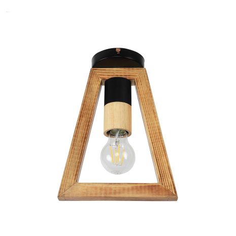Люстра деревянная производство Sirius S7152 / 1 светлый обжиг на 1 лампочку