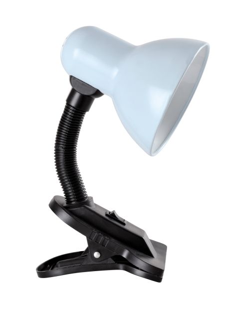 Лампа настільна Sirius TY 1108B на одну лампочку з прищіпкою (біла)