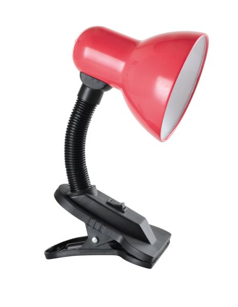 Лампа настільна Sirius TY 1108B на одну лампочку з прищіпкою (червона)